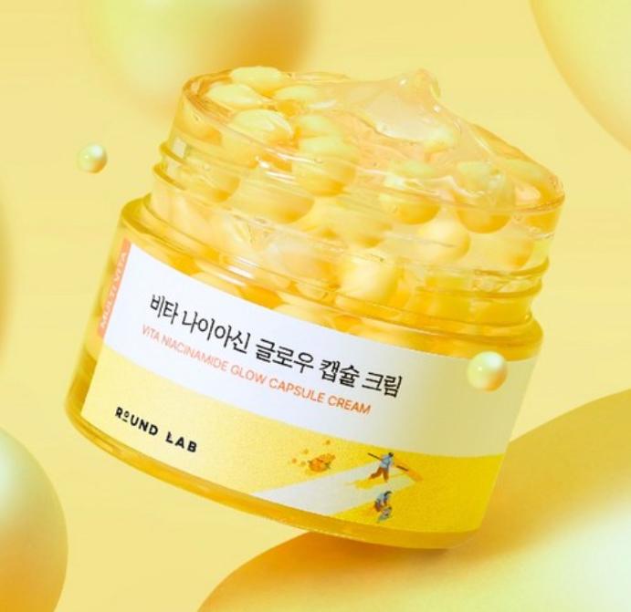 ROUND LAB Vita Niacin Glow Capsule Cream 50ml – Brightening & Radiance Care