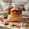 Cartoon TThe Bad Guys  Cushion Cover Silky Short Plush with Invisible Zipper Dustproof Sofa Pillow Cover for Home Decor