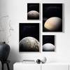 Solar System Planet Mercury Venus Earth Mars Jupiter Saturn Uranus Neptune Wall Poster Home Decor Canvas Painting Print Pictures