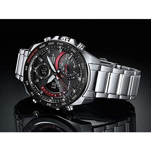 EDIFICE CASIO Casio Bluetooth Smartphone Linked Tough Solar ECB-900DB-1A Chronograph Calendar Analog Digital Black Red Business Watch Sports Watch Sta