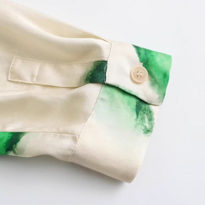 Kaslead New Women Clothes Western Style Fashion Simple Drape Print Top Casual Pants Set