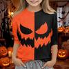 Kids Halloween 3/4 Sleeve T-Shirt for Boys and Girls