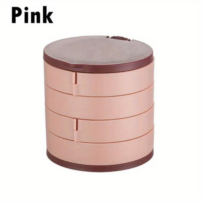 1pc Rotating Storage Box for Organizing Earrings, Rings, And Necklaces Made of Multi-Layer Plastic, Jewelry Boxes organizer box
