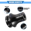 A ABSOPRO Car Gear Shift Knob Adapter M10x1.25 Shifter Boot Retainer Universal Manual Transmission Car Durable Aluminum Alloy Black