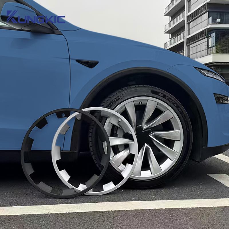 For Tesla Model Y 2025 Juniper 20 Inches Wheels ABS Rim Guard Rim Car Hubcap Cover Hubcap Patch Scratch Proof Hub Cap Trim