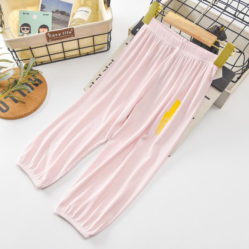 Kids' Anti-Mosquito Cotton Pants: Summer Cool, Lightweight, Versatile Casual Wear for Boys and Girls
