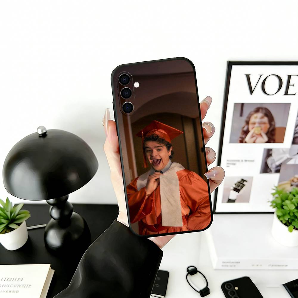 

G-Gaten M-M Actor Phone Case Black Silicone Soft For Samsung Galaxy A73,A72,A71,A70,A53,A52,A51 Samsung a22 4g