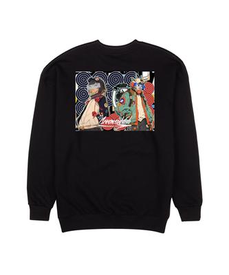 CREAM SODA LAB Dice Boy & Girl Black Sweatshirt