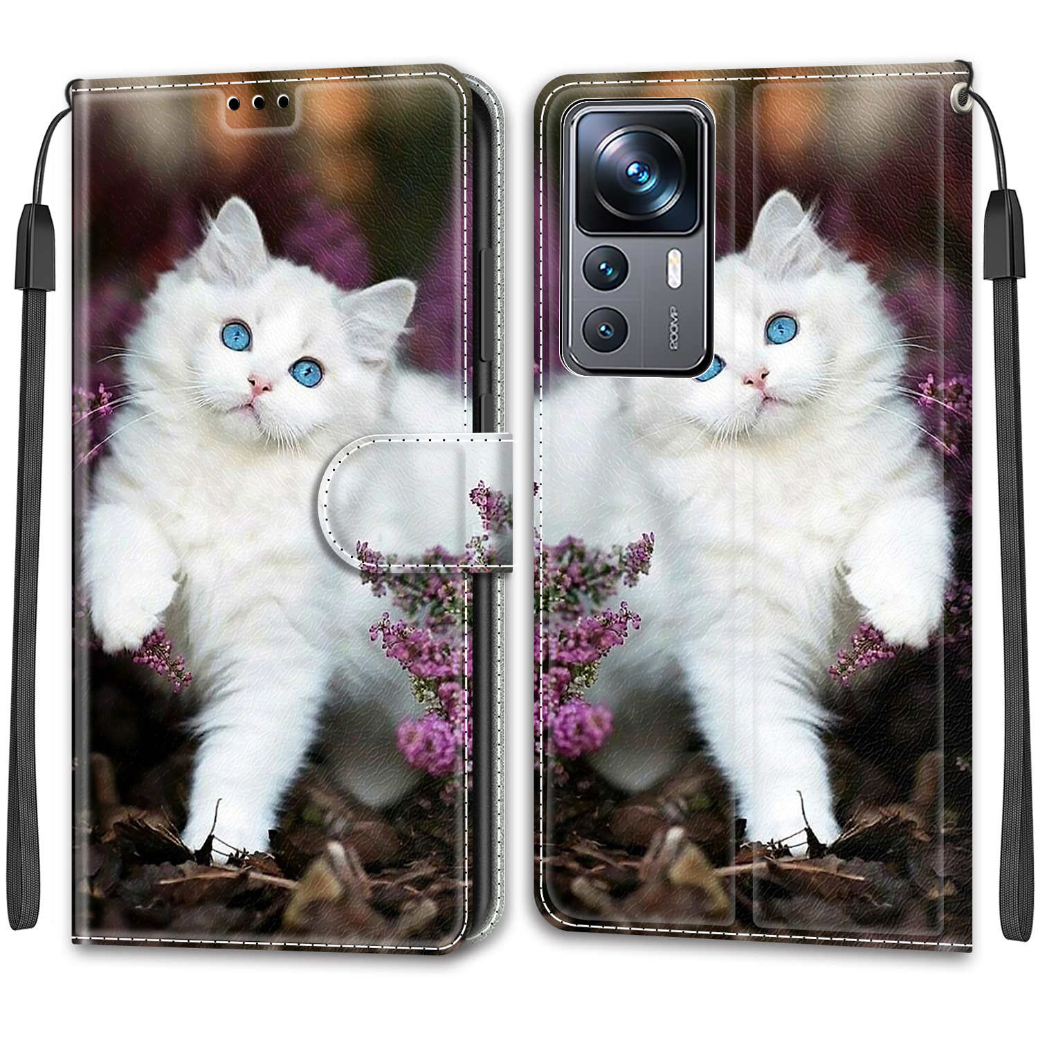 

Роскошный окрашенный кожаный чехол для Xiaomi 14T 13T 12T 11T Pro, защитный чехол в виде книги для Xiaomi Poco M6 Pro/Poco C65/Poco X4/Poco F4/Poco C40 Xiaomi 13