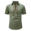 Summer Men With Lapel Short-sleeved T-shirt Men