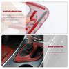 Car Gear Shift Panel Decor Cover Trim for Dodge Challenger 15+ Red Carbon Fiber