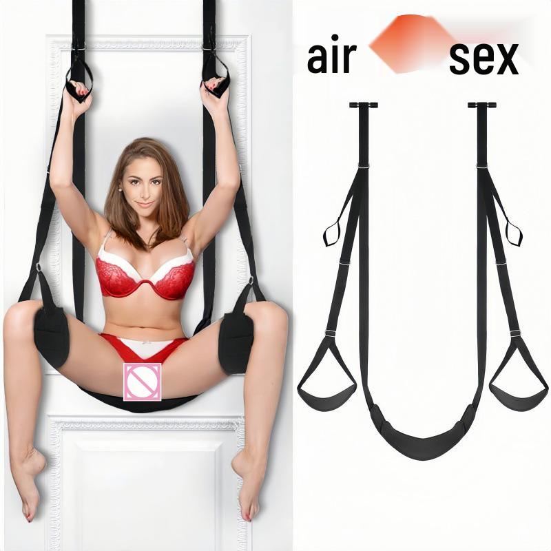 Carmen Swing with Cushion Doorway Restraint & Leg Spreader - Couple's BDSM Alternative