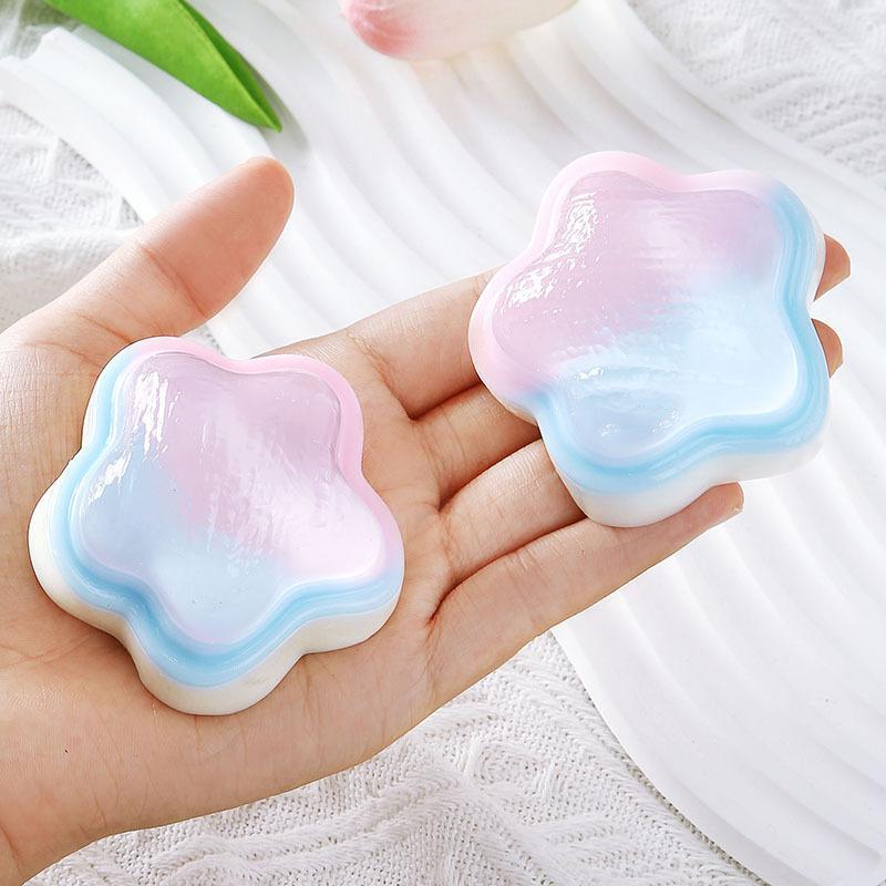 Star Shaped Squishy Fidget Toy Soft Slow Rebound Cute Gradient Color For Stress Relief Home Office Kids Party Favors