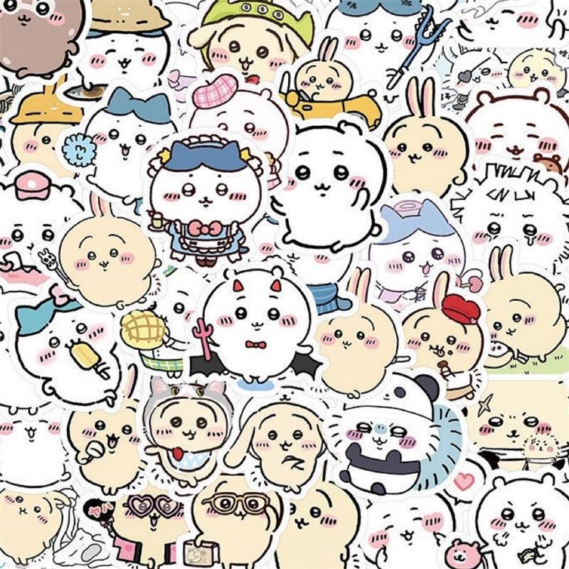 

100 Наклеек/Пакет Милые наклейки Чиикава Пломбировочные наклейки Наклейки для телефона, ноутбука, чемодана Водонепроницаемые Декорированные наклейки Детские игрушки Подарки