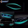 [Q]2 Shark Eyeliner Car Headlight Stickers - Reflective Stickers - Self-Adhesive Car Lighting Decoration Stickers