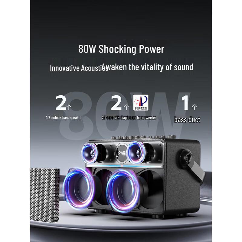 W-King T16S Portable K-Song Bluetooth Speaker