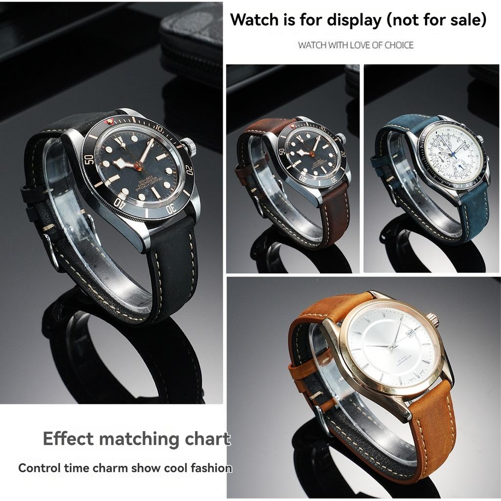 XL Extended Lenght 140+90mm Vintage Watch Strap 22mm 24mm for Panerai SElKO Casio Lengthening and Thickening Men's Watch Band
