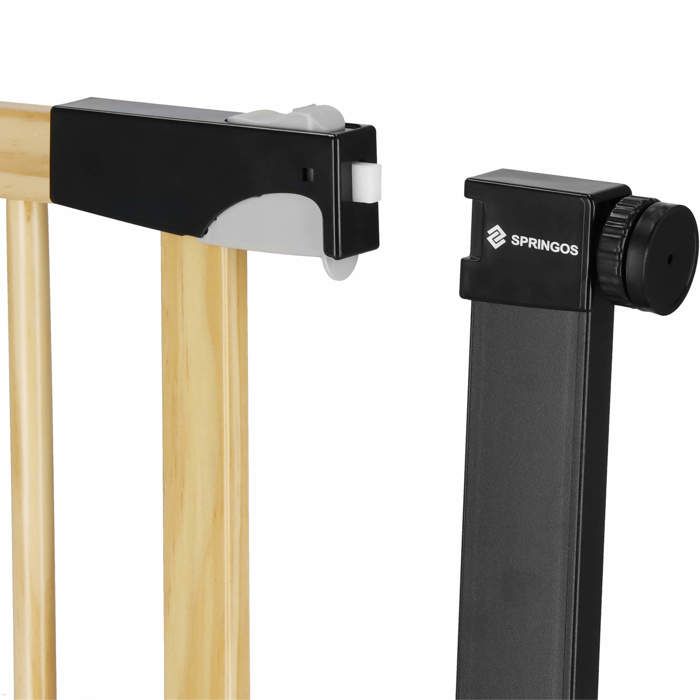 Springos® Barrière de Sécurité Bébé - Escaliers, Portes 75-89 cm