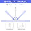 Power outlet extender Accesses hard to reach outlets Features USB A USB C and 2 AC outlets Extends approximately 19.49 28.15 inches 180° rotatable