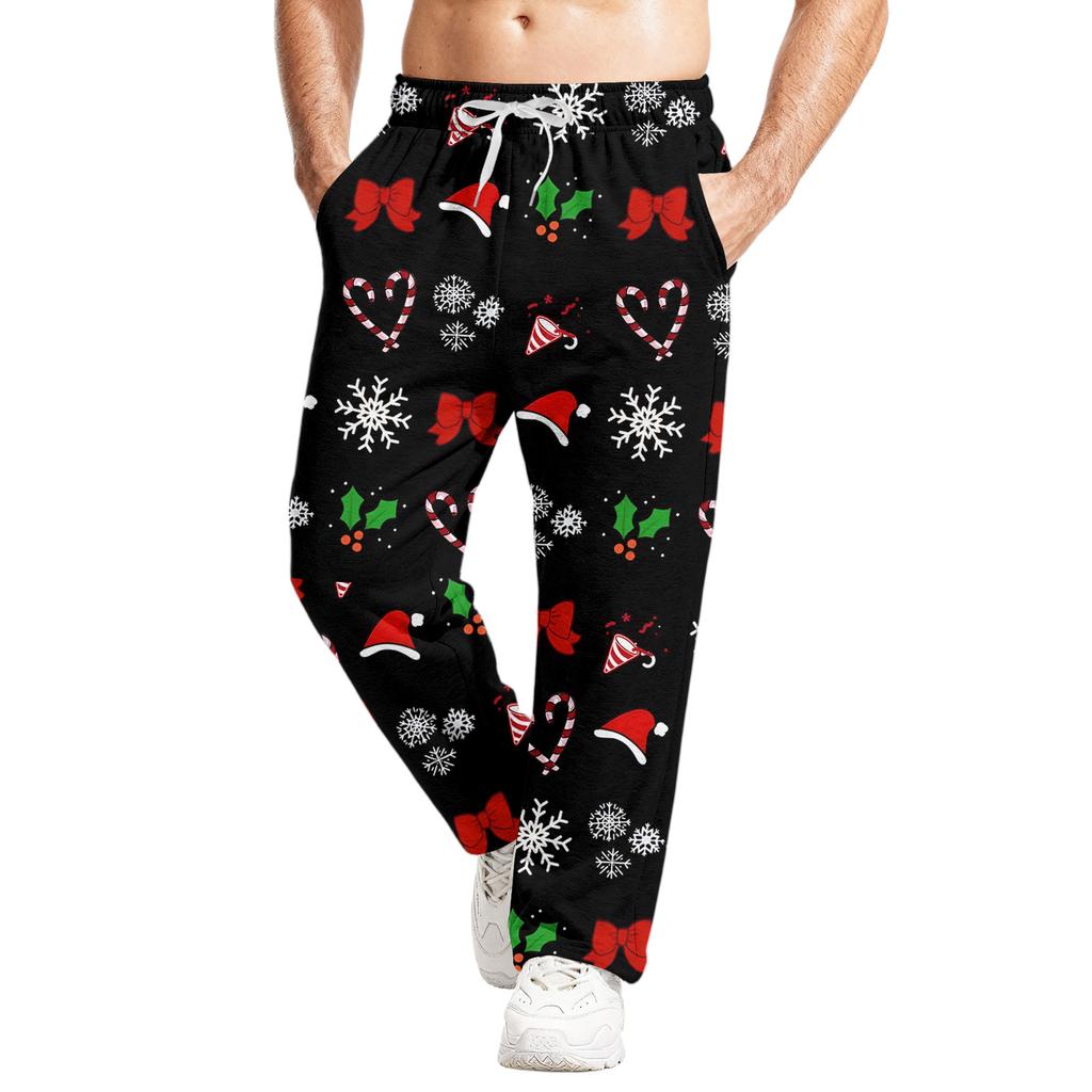Men's Relaxed-Fit Casual Sweatpants With Stretch Waistband And Drawstring Yoga Pants
