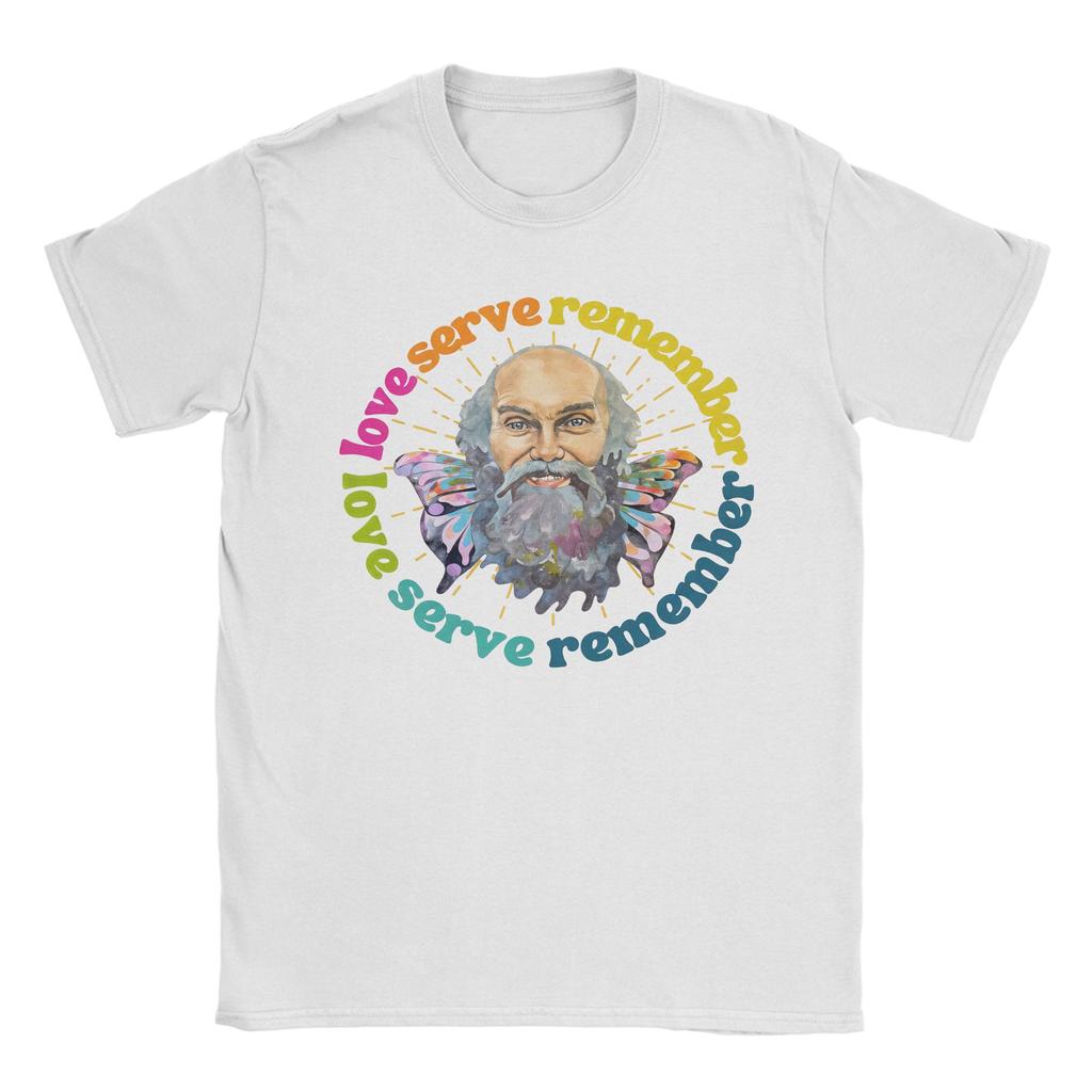 Ram Dass Liebe Dienen Erinnern T-Shirt Strand Baumwolle T-Shirts Für Unisex Harajuku T-Shirt Kurzarm Street Style Tops