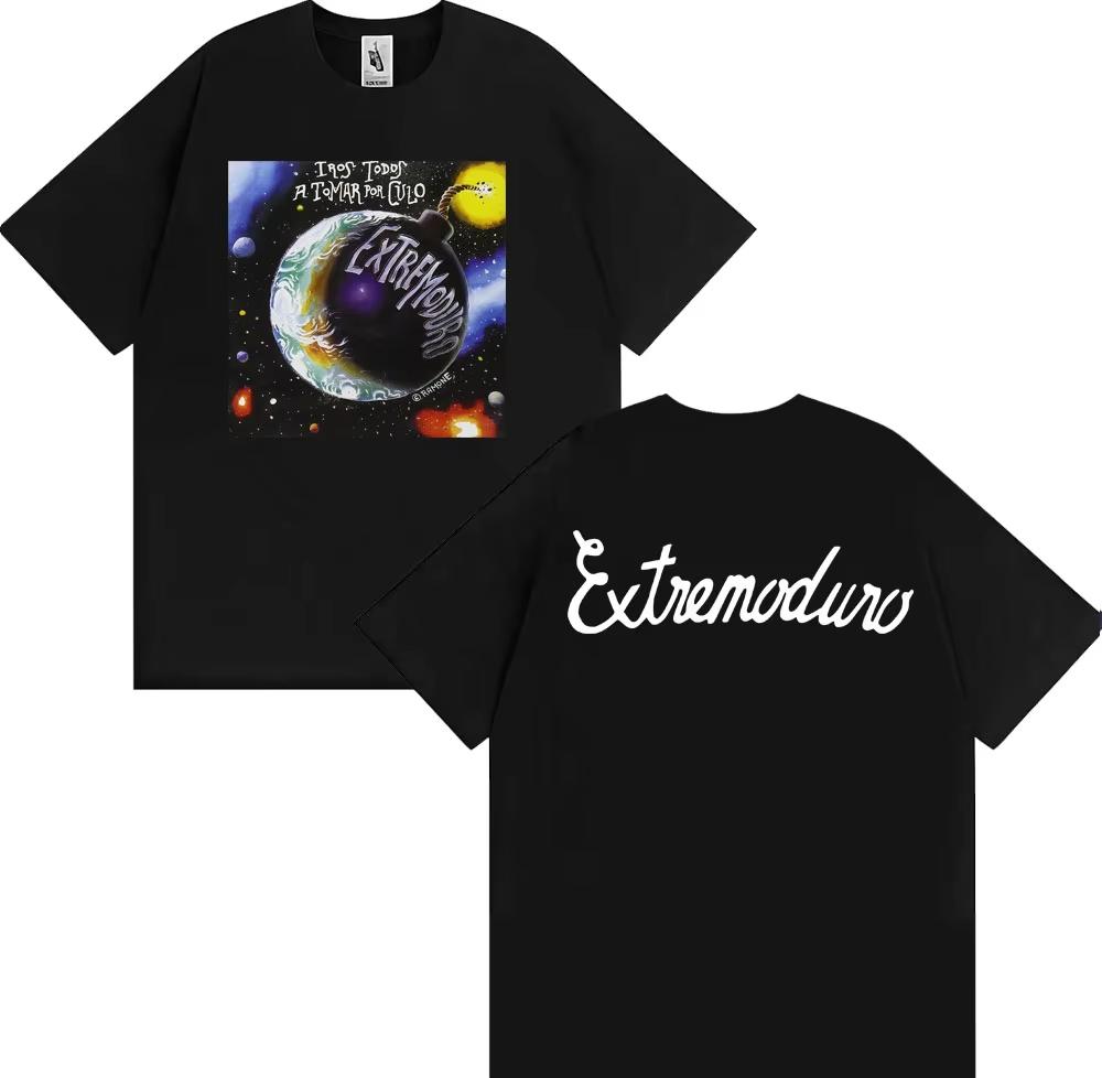 2026 Summer Rock Band Extremoduro Tour 2025 Printed T Shirt Hip Hop Punk Street Tshirts Casual Suitable For Both Men And Women