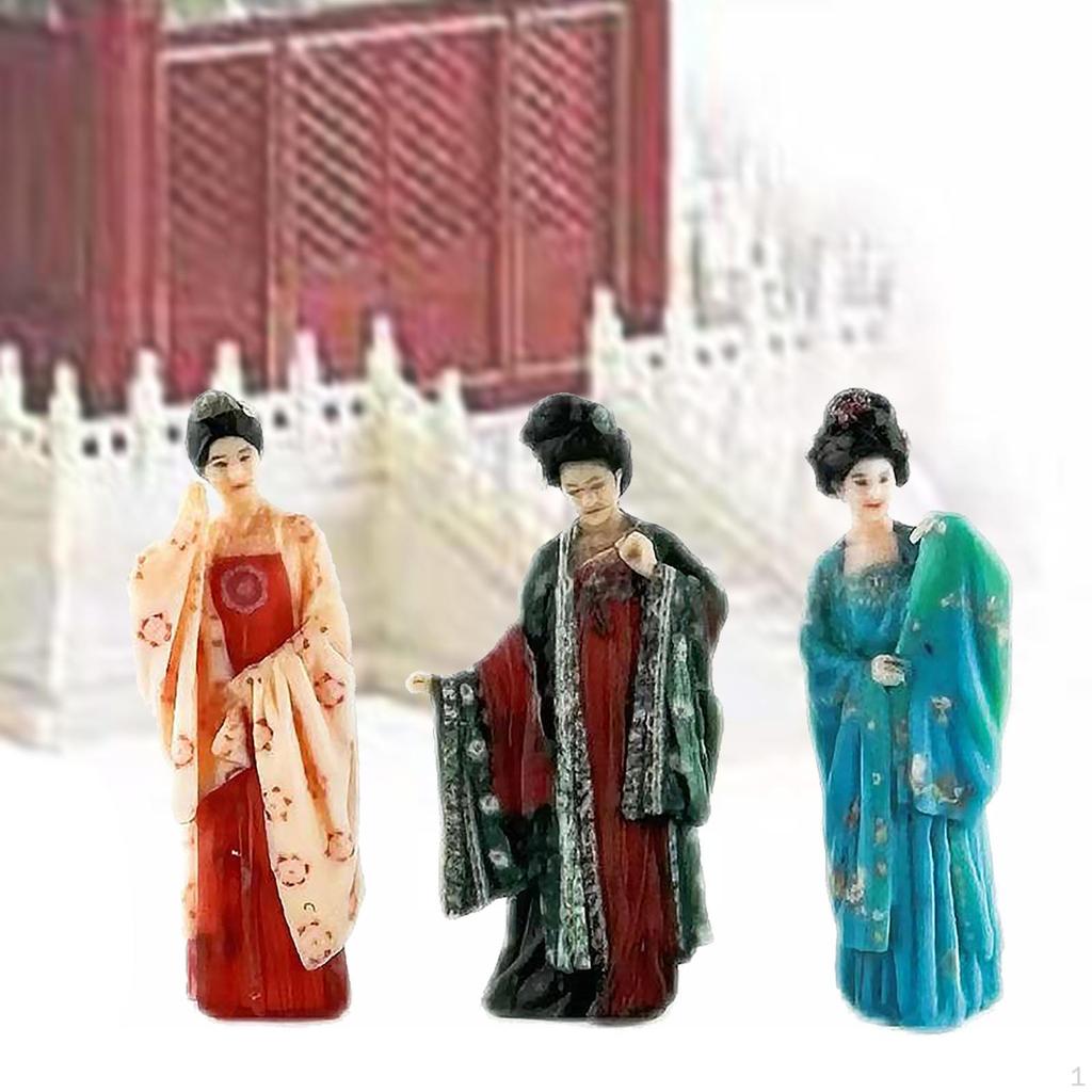 Miniaturní socha čínské panenky pro domácí dekoraci