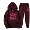 New Saja Boys Sweater Two-piece Men's and Women's Fleece Hoodie Set