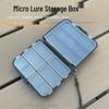Köder Micro Doppelschicht Angelköder- & Zubehörbox - Tragbar, Großes Fassungsvermögen für Haken, Bleiplatten und Spinnerbaits