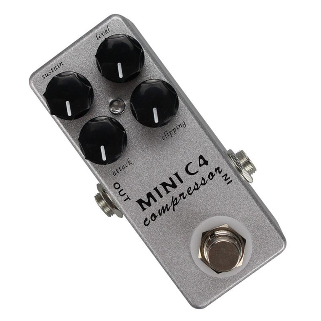 True Bypass C4 Compressor Bass Guitar Effect Pedal Overdrive 4 Modes Effector Guitar Effect Pedal Guitar Part Enduring
