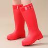 Pink extra high women's rain boots urban commuter sweet sa rain shoes rubber shoes water shoes non-slip long tube women's water boots rubber boots