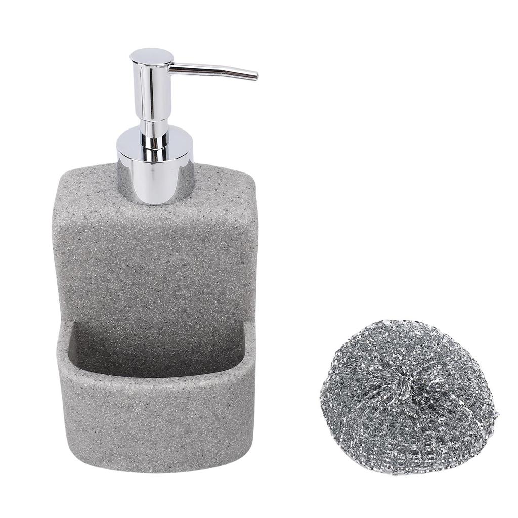 Housewares Soap Dispenser 250ml Capacity 2 in 1 Liquid Hand Dish Soap Dispenser and Holder for