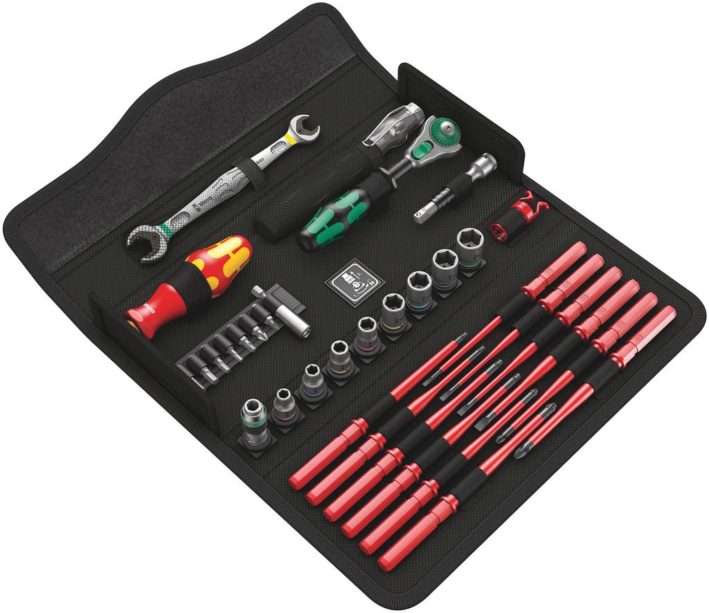 WERA Kraftform Compact Tool Set for Machine Maintenance with Storage Case 35-Piece (135926)