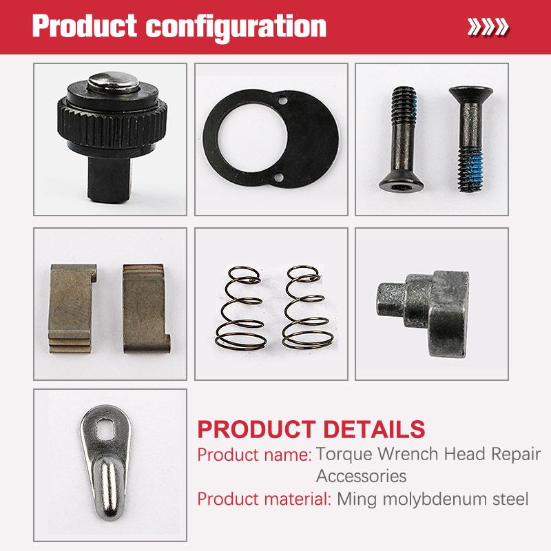 Kit di accessori di ricambio per chiave a bussola a cricchetto da 1/4'', 3/8'' e 1/2'', 24/45 denti