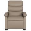 Electric Massage Recliner with Rising Function Cappuccino Faux Leather