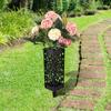 2PCS Cemetery Vase Plastic Cemetery Vase Decorations Gravestone Grave Yard Ground Outdoor Flower Marker Home Decorations