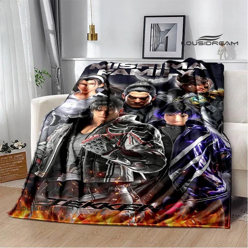 3D game tekken8 Printed blankets picnic blanket Warm blankets Flannel Soft Cozy Blanket Home travel blanket Birthday Gift