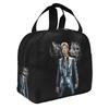 Sac isotherme personnalisé Johnny Hallyday Music Singer pour le déjeuner pour femmes Rock français Réutilisable Thermique Refroidisseur Boîte à lunch Scolaire
