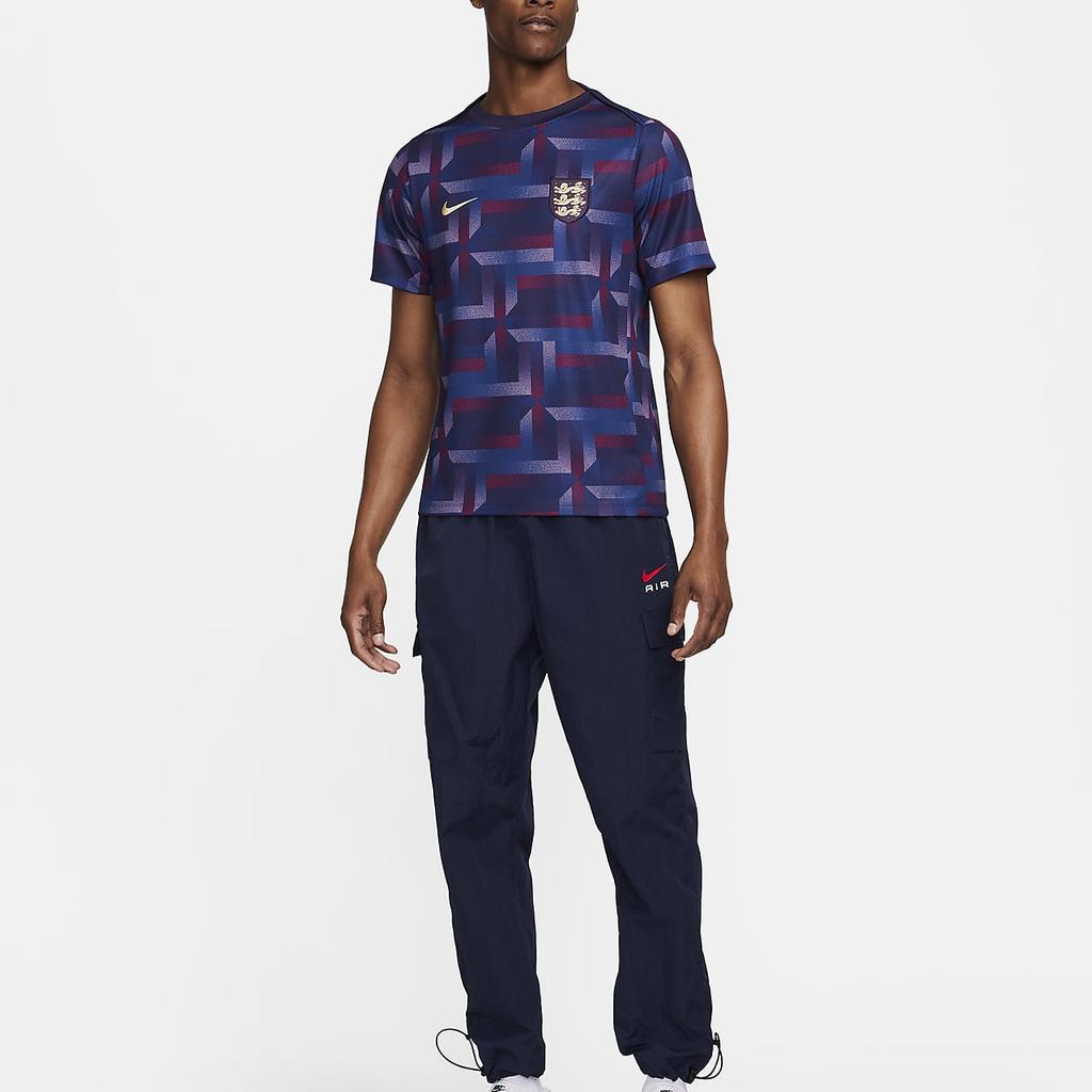 Nike Academy Pro Celoplošně Vyšívané Logo Vypasované Fotbalové Tričko s Krátkým Rukávem Pánské Topy Tmavě Fialové FJ2725-555