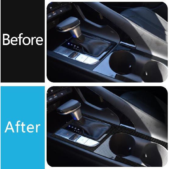 Autozubehör Passend für Hyundai Elantra 2021 2022 2023 2024 2025 2026, Nur Passend für Elektronische Handbremse Typ Innenraum Mittelkonsole Schalthebelrahmen