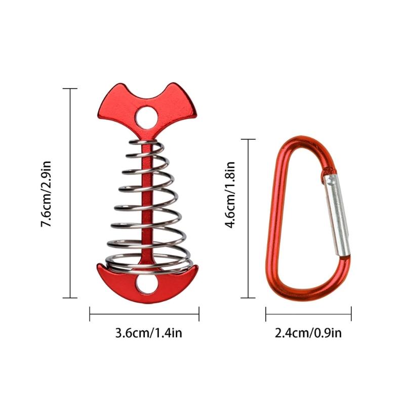 8lots Wind Resistant Stakes Portables Tent Pegs Multifunctional Beach Tent Pegs for Camping Enthusiasts