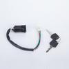 Motorcycle Ignition Switches Assembly with Wiring Harness and Keyed Control, 2 Pack Part for 50Cc To 250Cc Models