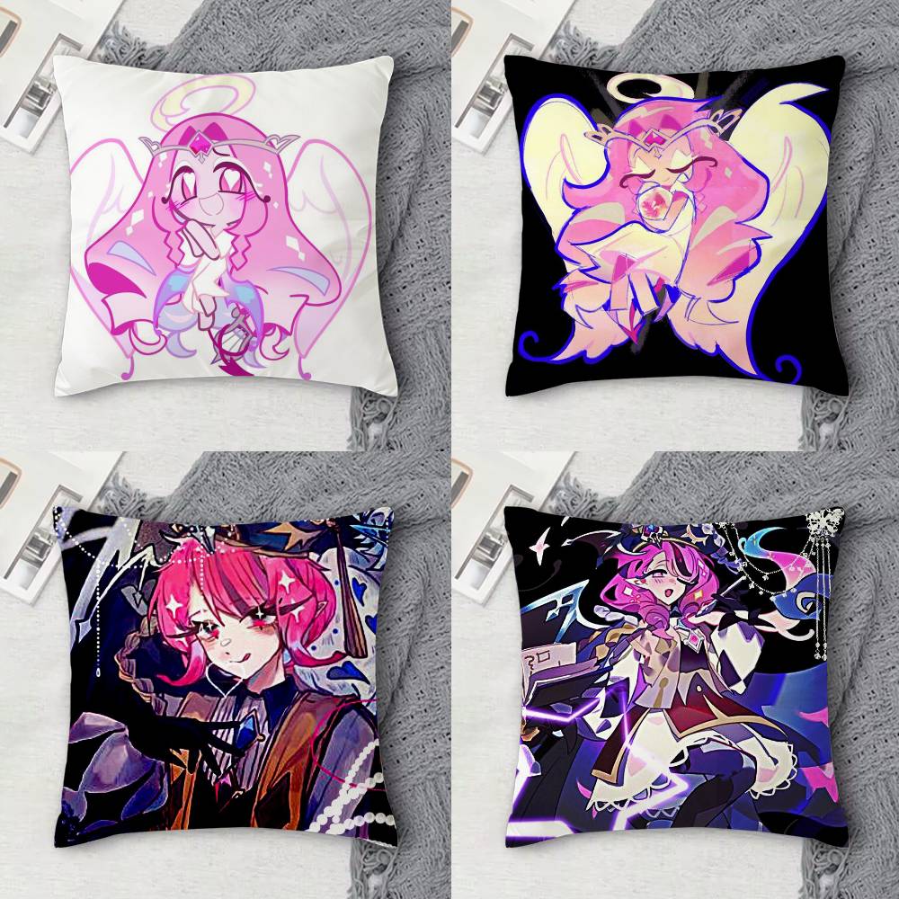 Eternal Sugar Cookie Tinplate Doublesided Printed Square Decorative Cushion Cover for Sofa Living Room Home Decor