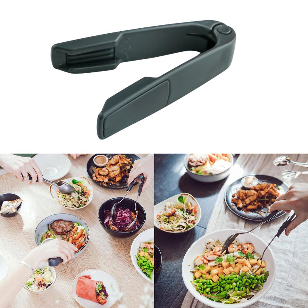1/2pcs Food Grill Clip Barbecue Salad Food Clip Stainless Steel BBQ Grill Tongs Food Flipping Clip Tongs Cutlery Clip