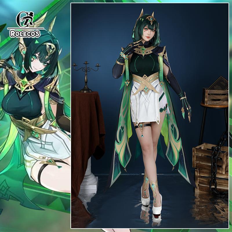 Game Genshin Impact Nefer Cosplay Costume Secret Beneath The Sands Nefer Halloween Women Suit Party Role Play Outfit