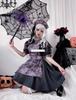 Ensemble d'Halloween Maid Effrayant Horreur [RPFLQ] Costume, Costume, Gris, Costume Femme, Tablier, Bandeau, Mignon, Fête, Événement, Adulte, Femme, Robe, 3 Pièces