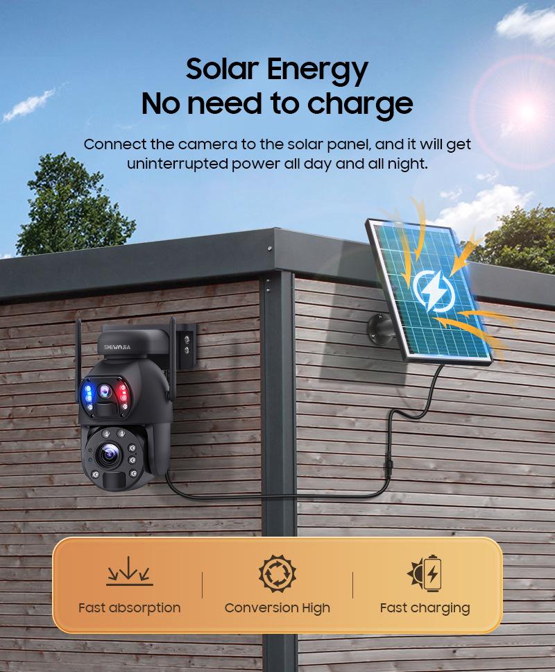 6MP HD Solar-Powered PTZ & Bullet Outdoor 4G Camera with 20x Zoom