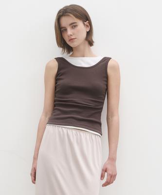 POSZER Deep Round Sleeveless (Brown)