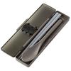 Skater Combi Set Antibacterial Chopsticks Spoon Set Chopsticks 21cm Charcoal Gray CCS45SAAG-A
