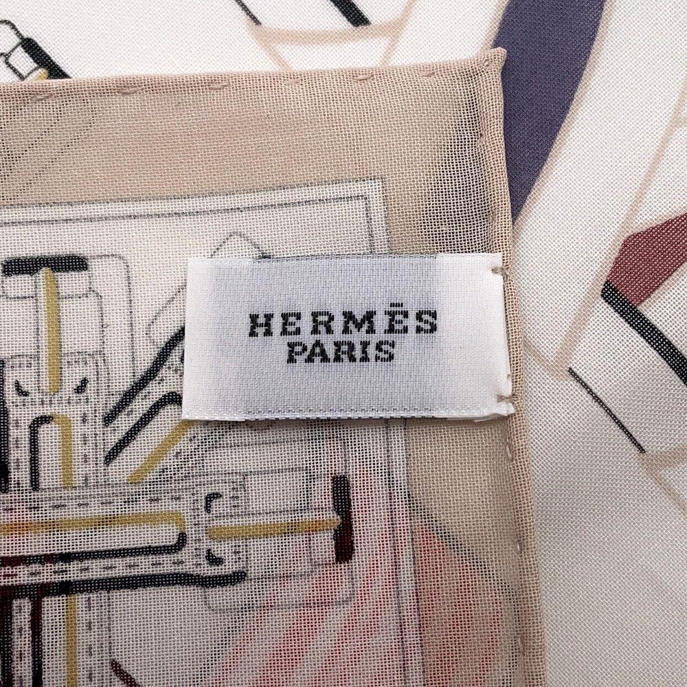Used Hermes Handkerchief Sangle en Finesse Cotton HERMES Handkerchief